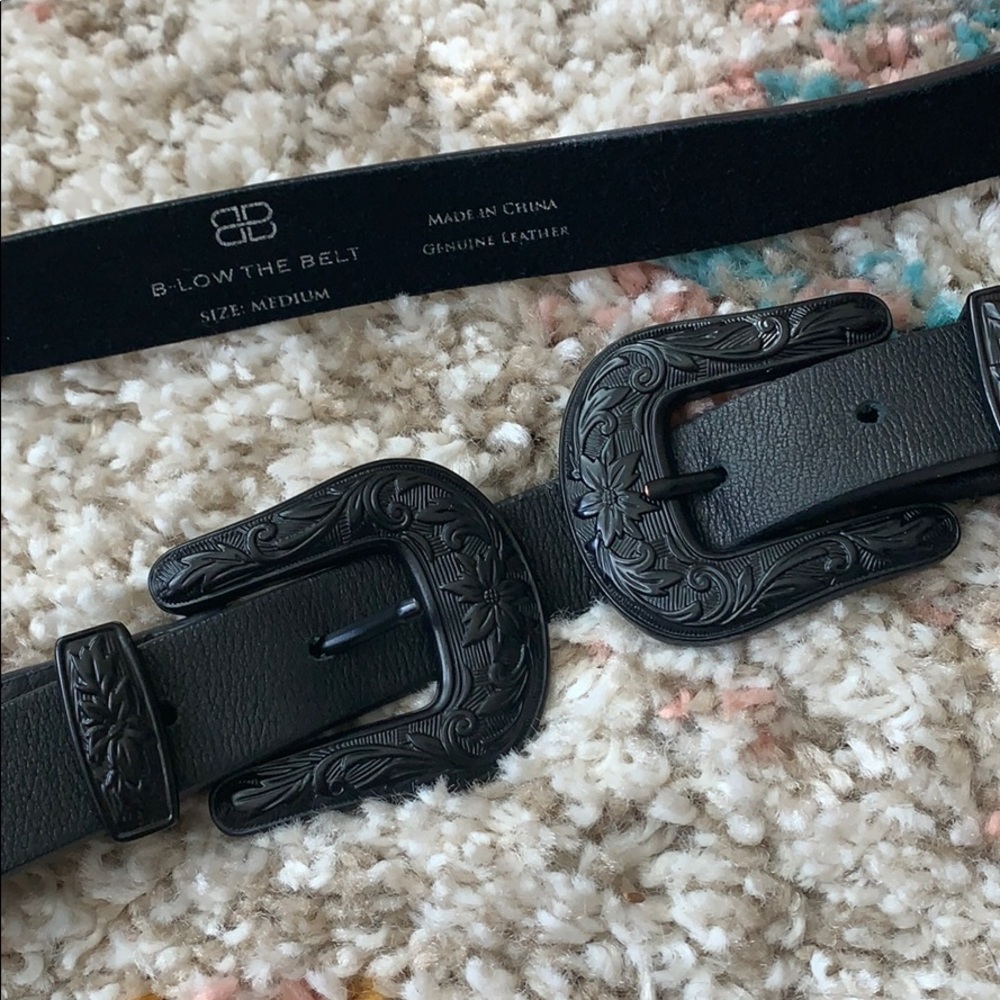 Rare BLACK ON BLACK B-Low the belt bri bri western